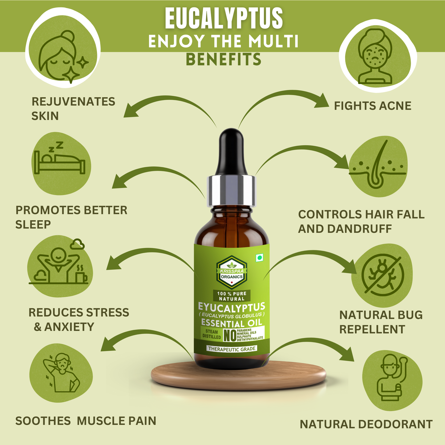 krisspaa organics eucalyptus (15 ml)
